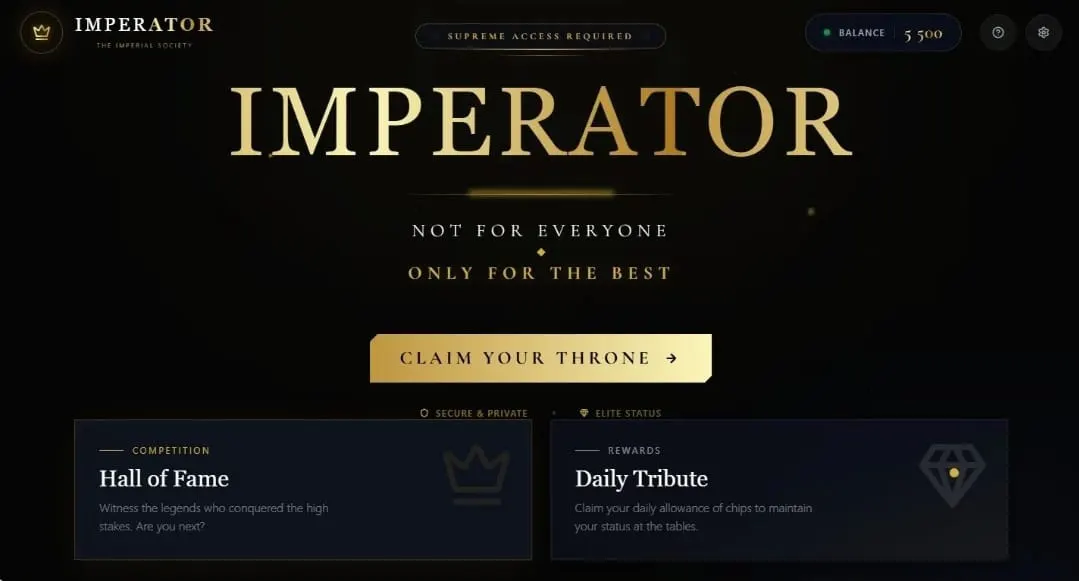 Скриншот проекта: IMPERATOR